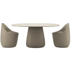 Qeeboo - Cobble Table Top 160 cm HPL - White Warm - Table by Elisa Giovannoni - Furnishing - Home - Avvenice^ Furnishings