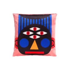 Qeeboo - Cushion Oggian Face (45x45cm) - Pillow by Marco Oggian - Furnishing - Home - Avvenice^ Furnishings