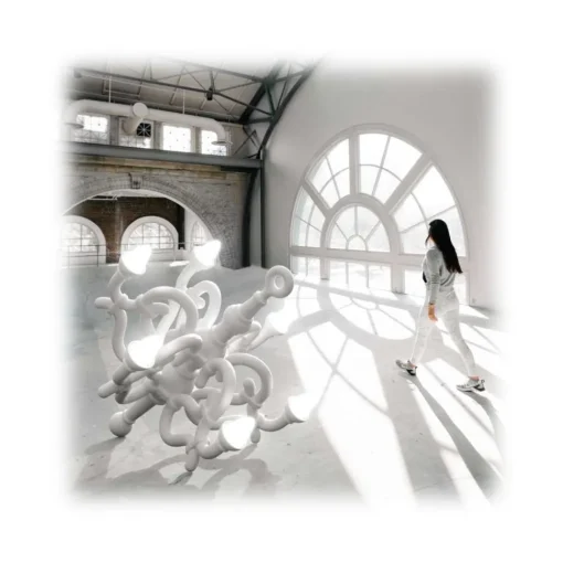 Qeeboo - Fallen Chandelier XL - Powder Pink - Chandelier by Studio Job - Lighting - Home - Avvenice