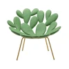 Qeeboo - Filicudi Armchair - Green Balsam Brass - Armchair by Marcantonio - Furnishing - Home - Avvenice^ Furnishings