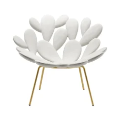 Qeeboo - Filicudi Armchair - White Brass - Armchair by Marcantonio - Furnishing - Home - Avvenice