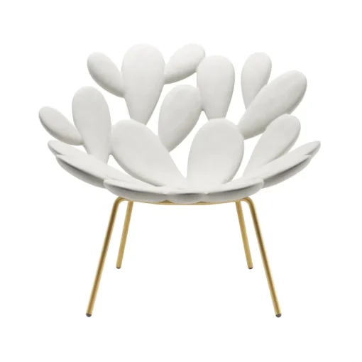 Qeeboo - Filicudi Armchair - White Brass - Armchair by Marcantonio - Furnishing - Home - Avvenice