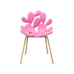 Qeeboo - Filicudi Chair - Set of 2 Pieces - Bright Pink Brass - Chair by Marcantonio - Furnishing - Home - Avvenice