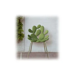 Qeeboo - Filicudi Chair - Set of 2 Pieces - Balsam Green Brass - Chair by Stefano Giovannoni - Furnishing - Home - Avvenice