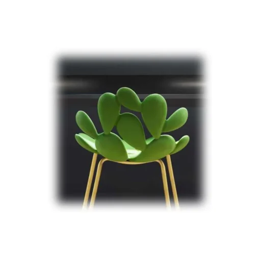 Qeeboo - Filicudi Chair - Set of 2 Pieces - Balsam Green Brass - Chair by Stefano Giovannoni - Furnishing - Home - Avvenice