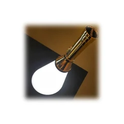Qeeboo - Flash Rechargeable Lamp Metal Finish - Gold - Lamp by Studio Job - Lighting - Home - Avvenice
