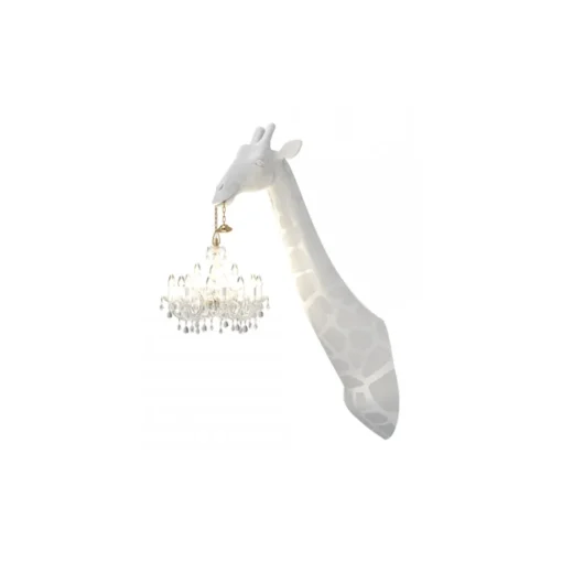 Qeeboo - Giraffe in Love Wall Lamp - White - Wall Standing Lamp by Marcantonio - Lighting - Home - Avvenice^ Lighting & Lamps