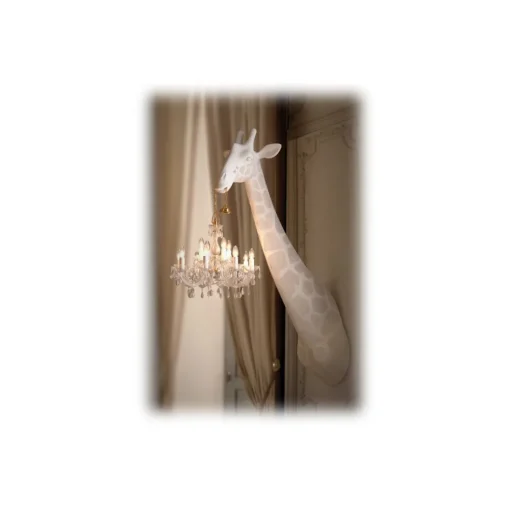 Qeeboo - Giraffe in Love Wall Lamp - White - Wall Standing Lamp by Marcantonio - Lighting - Home - Avvenice^ Lighting & Lamps