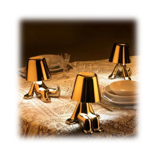 Qeeboo - Golden Brothers Tom - Gold - Chandelier by Stefano Giovannoni - Lighting - Home - Avvenice^ Lighting & Lamps