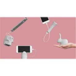 Qeeboo - Killer - Pink - High Capacity Portable Power Bank USB Charger - Mini - Portable Batteries - 2600 mAh - Avvenice^ Accessories