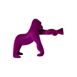 Qeeboo - Kong XS Velvet Finish - Violet - Free Standing Lamp by Stefano Giovannoni - Lighting - Home - Avvenice
