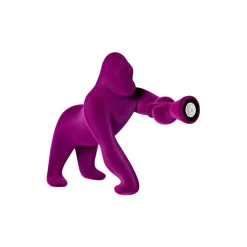 Qeeboo - Kong XS Velvet Finish - Violet - Free Standing Lamp by Stefano Giovannoni - Lighting - Home - Avvenice