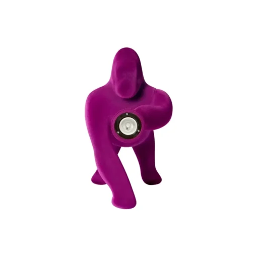 Qeeboo - Kong XS Velvet Finish - Violet - Free Standing Lamp by Stefano Giovannoni - Lighting - Home - Avvenice