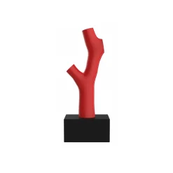 Qeeboo - Korall Vase - Black Red - Vase by Andrea Branzi - Furnishing - Home - Avvenice^ Home Accessories