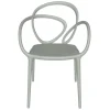Qeeboo - Loop Chair Without Cushion Set of 2 Pieces - Greyish Green - Chair by Front - Furnishing - Home - Avvenice