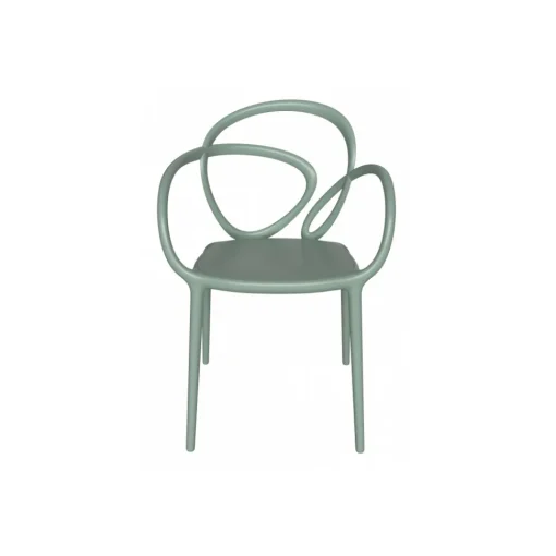 Qeeboo - Loop Chair Without Cushion Set of 2 Pieces - Sage Green - Chair by Front - Furnishing - Home - Avvenice^ Furnishings