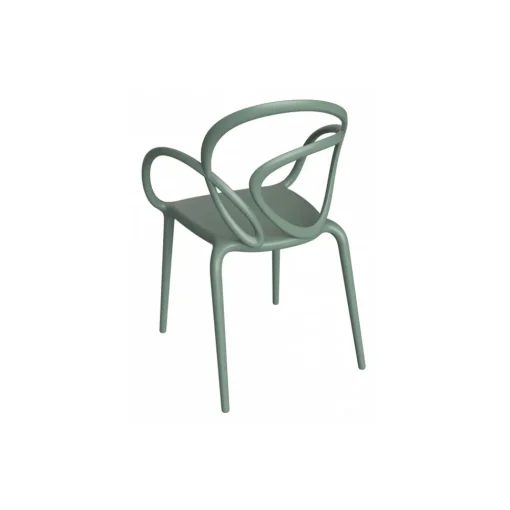 Qeeboo - Loop Chair Without Cushion Set of 2 Pieces - Sage Green - Chair by Front - Furnishing - Home - Avvenice^ Furnishings