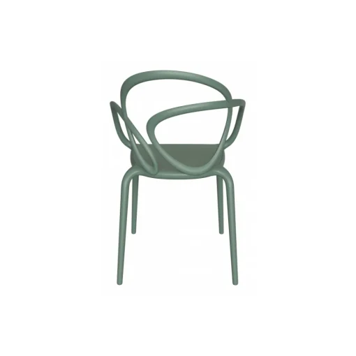 Qeeboo - Loop Chair Without Cushion Set of 2 Pieces - Sage Green - Chair by Front - Furnishing - Home - Avvenice^ Furnishings