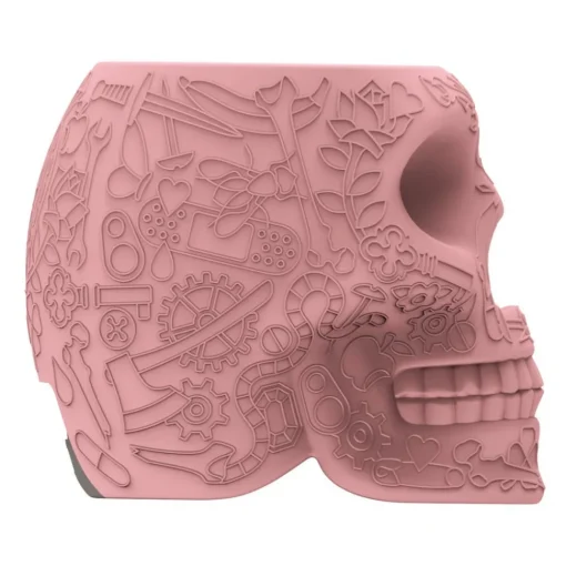 Qeeboo - Mexico Skull - Pink - High Capacity Portable Power Bank USB Charger - Mini - Portable Batteries - 2600 mAh - Avvenice