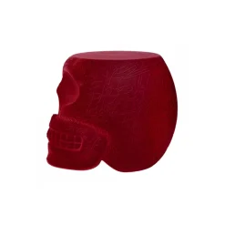 Qeeboo - Mexico Stool and Sidetable Velvet Finish - Red - Chair by Studio Job - Furniture - Home - Avvenice^ Furnishings