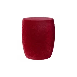 Qeeboo - Mexico Stool and Sidetable Velvet Finish - Red - Chair by Studio Job - Furniture - Home - Avvenice^ Furnishings
