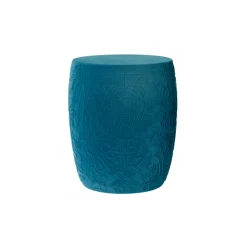 Qeeboo - Mexico Stool and Sidetable Velvet Finish - Light Blue - Chair by Studio Job - Furniture - Home - Avvenice^ Furnishings