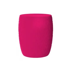 Qeeboo - Mexico Stool and Sidetable Velvet Finish - Fuxia - Chair by Studio Job - Furniture - Home - Avvenice