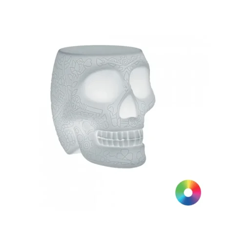 Qeeboo - Mexico Stool and Sidetable Lamp - Translucent Multicolor - Chair by Studio Job - Furnishing - Home - Avvenice