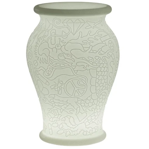 Qeeboo - Ming Planter and Champagne Cooler with Rechargeable Led - Translucent - Planter by Studio Job - Avvenice