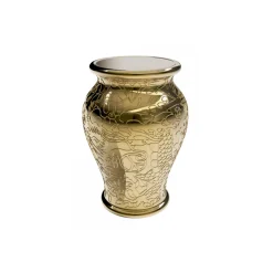 Qeeboo - Ming Stool and Sidetable Metal Finish - Gold - Sidetable by Studio Job - Furnishing - Home - Avvenice
