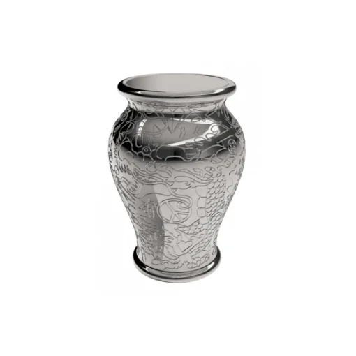 Qeeboo - Ming Stool and Sidetable Metal Finish - Silver - Sidetable by Studio Job - Furnishing - Home - Avvenice^ Furnishings