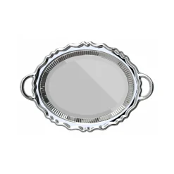 Qeeboo - Plateau Miroir Metal Finish - Silver - Mirror by Studio Job - Furnishing - Home - Avvenice