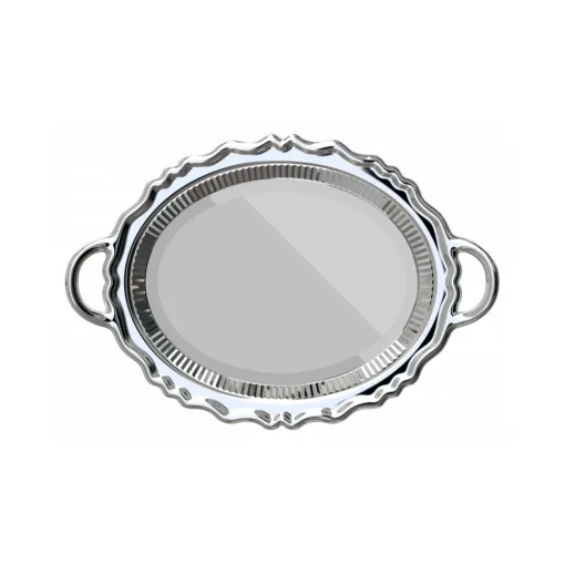 Qeeboo - Plateau Miroir Metal Finish - Silver - Mirror by Studio Job - Furnishing - Home - Avvenice