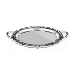 Qeeboo - Plateau Miroir Metal Finish - Silver - Mirror by Studio Job - Furnishing - Home - Avvenice