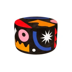 Qeeboo - Pouf Oggian Landscape Black M - Pouf by Marco Oggian - Furnishing - Home - Avvenice