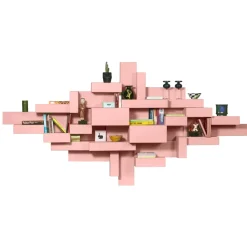 Qeeboo - Primitive Bookshelf - Pink - Bookshelf by Studio Nucleo - Furnishing - Home - Avvenice^ Furnishings
