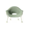 Qeeboo - Pupa Armchair Brass Base Indoor - Balsam Green - Chair by Andrea Branzi - Furnishing - Home - Avvenice