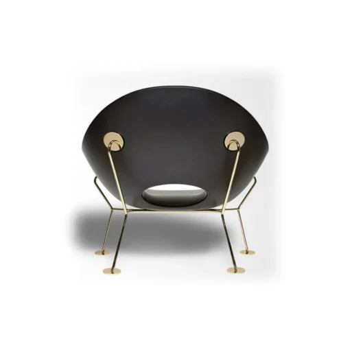 Qeeboo - Pupa Armchair Brass Base Indoor - Balsam Green - Chair by Andrea Branzi - Furnishing - Home - Avvenice