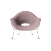 Qeeboo - Pupa Armchair Chrome Base Indoor - Pink - Chair by Andrea Branzi - Furnishing - Home - Avvenice^ Furnishings