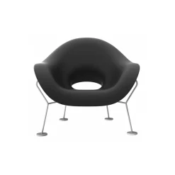 Qeeboo - Pupa Armchair Powder Coat Outdoor - Black - Chair by Andrea Branzi - Furnishing - Home - Avvenice