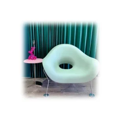 Qeeboo - Pupa Armchair Powder Coat Outdoor - Pink - Chair by Andrea Branzi - Furnishing - Home - Avvenice