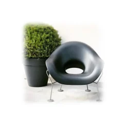 Qeeboo - Pupa Armchair Powder Coat Outdoor - Pink - Chair by Andrea Branzi - Furnishing - Home - Avvenice