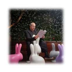 Qeeboo - Rabbit Chair - Bright Orange - Chair by Stefano Giovannoni - Furnishing - Home - Avvenice^ Furnishings