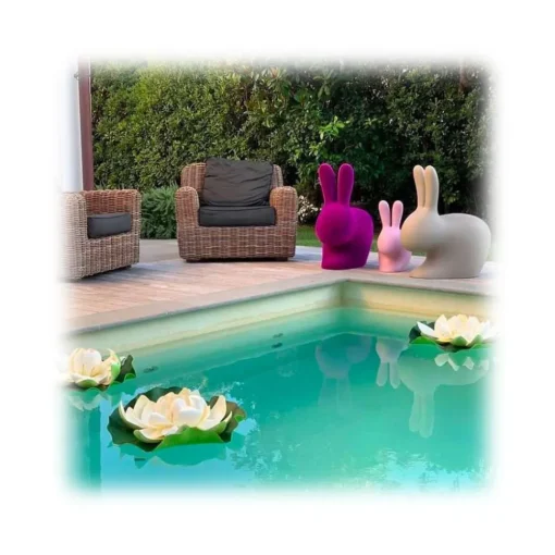 Qeeboo - Rabbit Chair - Bright Orange - Chair by Stefano Giovannoni - Furnishing - Home - Avvenice^ Furnishings