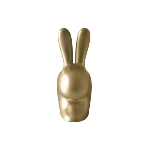 Qeeboo - Rabbit Chair Baby Satin Gold - Satin Gold - Chair by Stefano Giovannoni - Furnishing - Home - Avvenice^ Furnishings