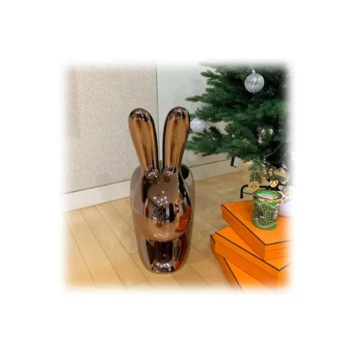 Qeeboo - Rabbit Chair Baby Metal Finish - Black Pearl - Chair by Stefano Giovannoni - Furniture - Home - Avvenice^ Furnishings