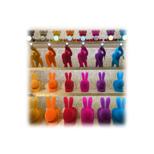 Qeeboo - Rabbit Chair Baby Velvet Finish - Purple - Chair by Stefano Giovannoni - Furniture - Home - Avvenice^ Furnishings