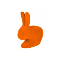 Qeeboo - Rabbit Chair Velvet Finish - Orange - Chair by Stefano Giovannoni - Furniture - Home - Avvenice
