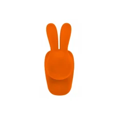 Qeeboo - Rabbit Chair Velvet Finish - Orange - Chair by Stefano Giovannoni - Furniture - Home - Avvenice