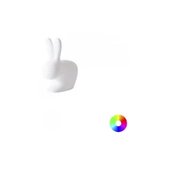 Qeeboo - Rabbit XS Rechargeable Lamp - White - Free Standing Lamp by Stefano Giovannoni - Lighting - Home - Avvenice